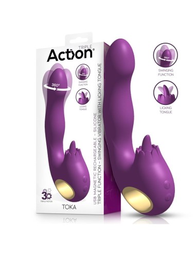 Toka Vibrador con Oscilación 360º y Lengua Estimuladora|A Placer