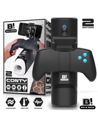 Conty Masturbador con Thrusting, Vibración y Calor Game Controller|A Placer