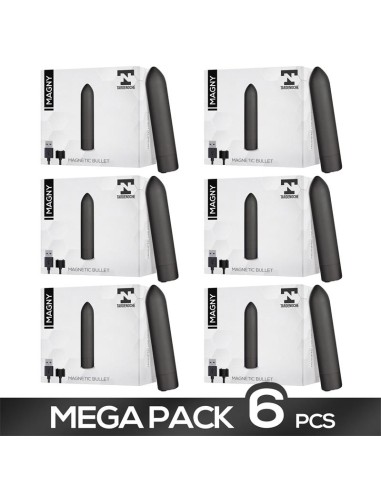 Pack 6 Magny Bala Vibradora Recargable USB Magnético|A Placer