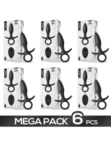 Pack 6 Lance Remote Vibrating Anal Plug USB|A Placer