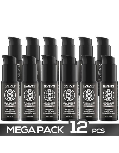 Pack de 12 Gel Lubricante Anal a Base de Silicona Relaxing 30 ml|A Placer