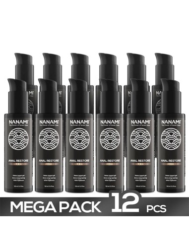 Pack de 12 Gel Lubricante Anal a Base de Agua Anal Restore 100ml|A Placer