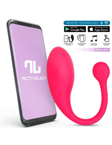 Bulby Huevo Vibrador con APP Rosa Intenso|A Placer