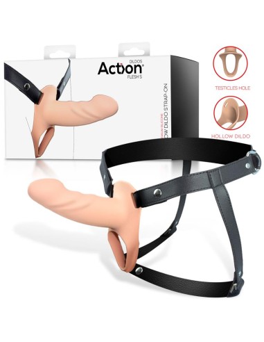 Arnés Strap-On con Dildo Hueco Silicona Premium Talla S|A Placer