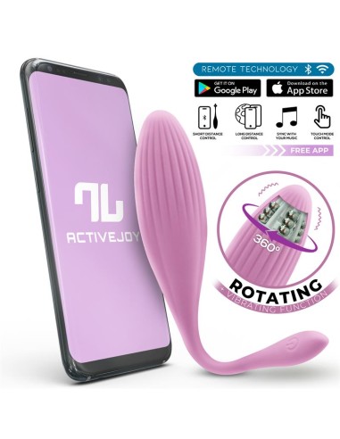 Huevo Vibrador con Bolas Internas con Rotacion y APP USB