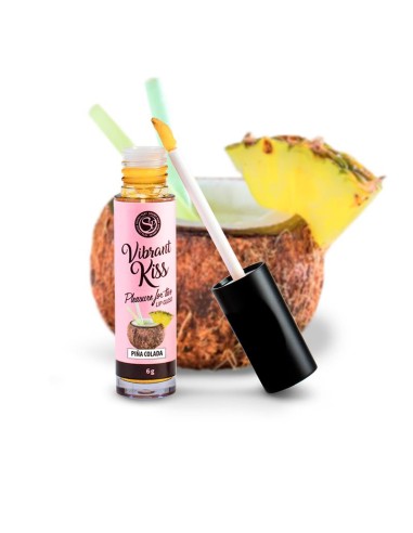 Lip Gloss Vibrant Kiss Sabor Pina Colada