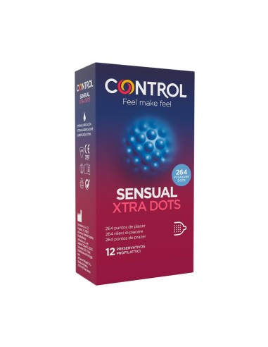 Sensual Xtra Dots Punteados 12 uds