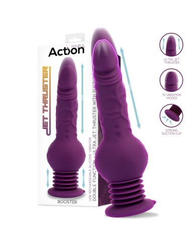 Booster Vibrador con Thrusting Ultra Jet Thruster con Potente Ventosa|A Placer