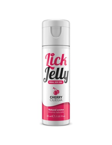 Lick Jelly Lubricante Comestible Base de Agua Cereza 30 ml