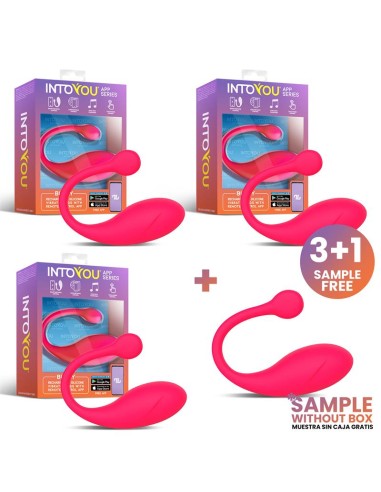 Pack 3 Muestra Bulby Huevo Vibrador con APP Rosa Intenso