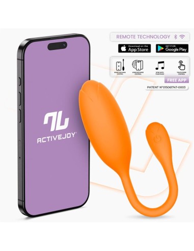 Logan Huevo Vibrador con APP Unibody Naranja