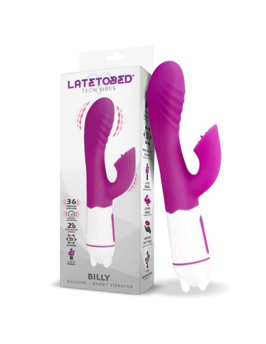 Billy Vibrador USB 36 Funciones Silicona Purpura