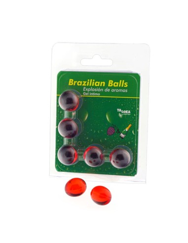 Set 5 Brazilian Balls Explosion Aroma de Fresa Champan