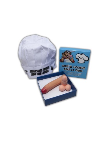 Set Gorro de Cocinero Broche y Estimulador