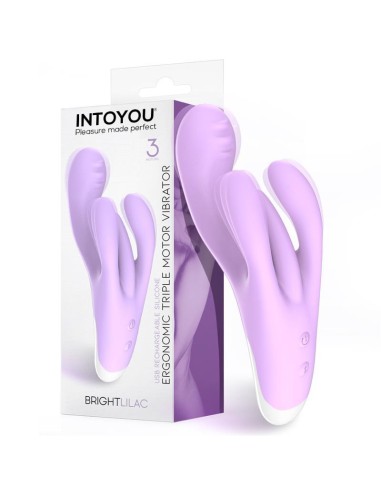 Brightlilac Vibrador Triple Motor Ergonomico USB Silicona