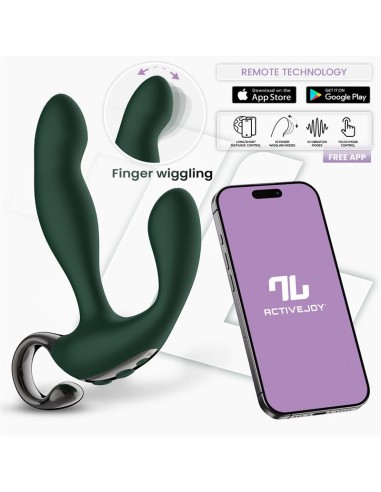 Greeny Masajeador Prostatico con Finger Wiggling y App