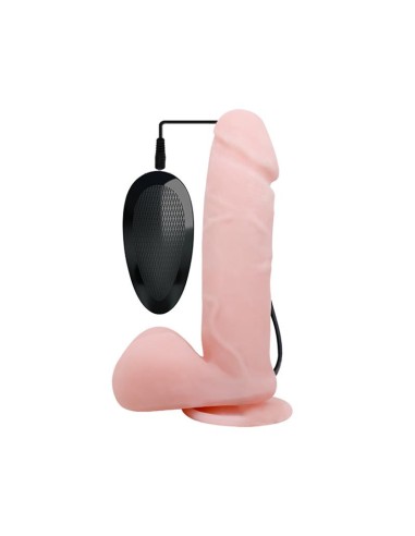 Oliver Dildo Realista con Vibracion y Rotacion Control Remoto