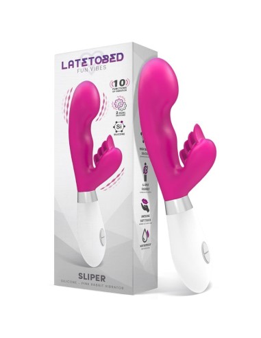 Sliper Vibrador Conejito Silicona Rosa