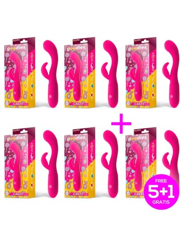 Pack 51 Cakey Vibrador Punto G y Conejito Silicona