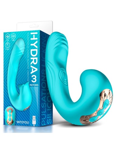 Hydra Vibrador con Pulsacion y Lengua Estimuladora de Clitoris 3 Motores USB