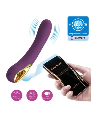 Ethan Vibrador con APP Purpura