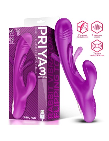 Priya Vibrador con Lengua con Movimiento Flipping