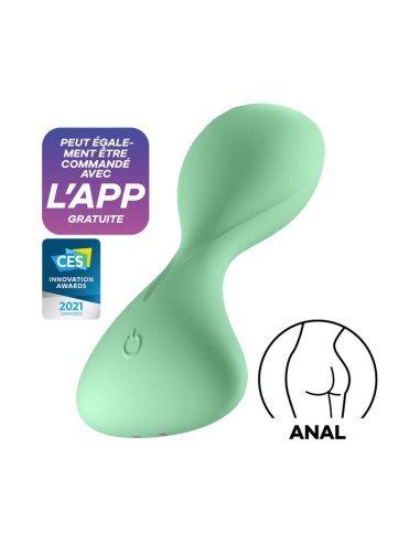 Trendsetter Plug Anal con Vibracion y APP Verde Claro