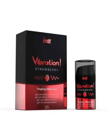 Vibrador Liquido Efecto Calor Aroma Fresa 15 ml