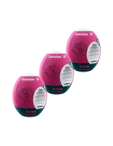 Set 3 Huevos Masturbadores Modelo Bubble|A Placer