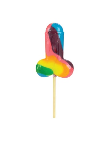 Piruleta Forma de Pene Multicolor|A Placer