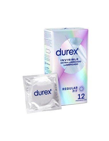 Preservativos Invisible Extra Lubricacion 12ud