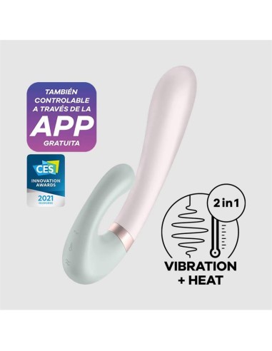 Heat Wave Vibrador con Efector Calor y APP Menta