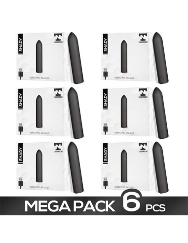 Pack de 6 Shady Bala Vibradora Recargable USB Impermeable|A Placer