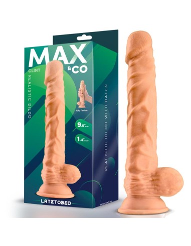 Clint Dildo Realista con Testiculos Natural 98