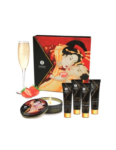 Shunga Kit Secretos de una Geisha Vino Espumoso