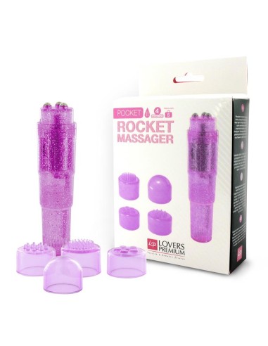 Loverspremium Masajeador Pocket Rocket Color Purpura