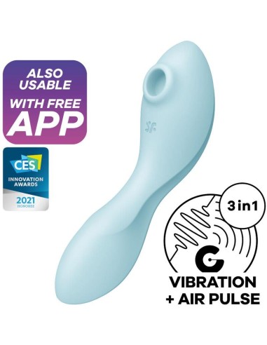 Curvy Trinity 5 con APP Satisfyer Connect Azul