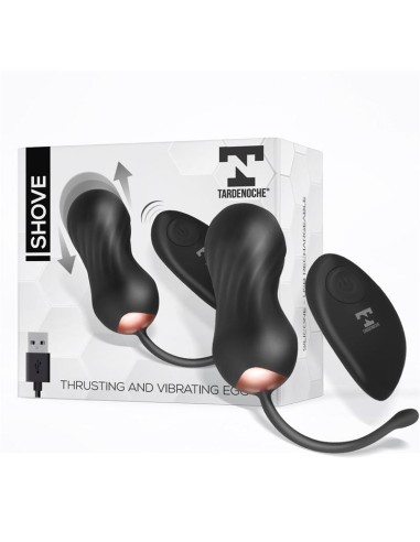 Shove Huevo con Movimiento Thrusting y Vibrador con Control Remoto