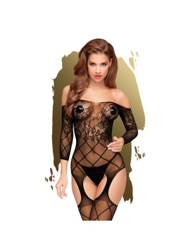 Bodystocking Top Notch Negro