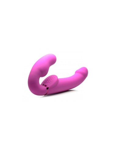 Inflatable Vibrador Doble Funcion Inflable Control Remoto Rosa