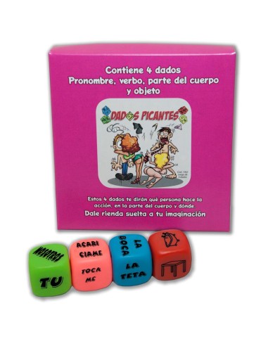 Juego 4 Dados Fluorescentes