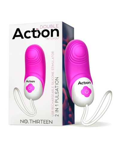 No Thirteen Estimulador 2 in 1 con Vibracion y Pulsacion