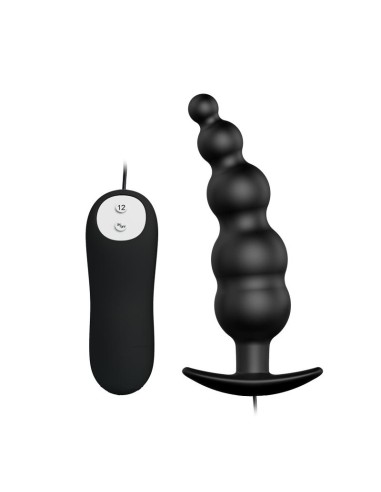 Vibrador Anal Burbujas Negro con Control Remo cl70|A Placer