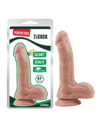 Dildo Dual Density Fashion Dude 205 x 45 cm Natural