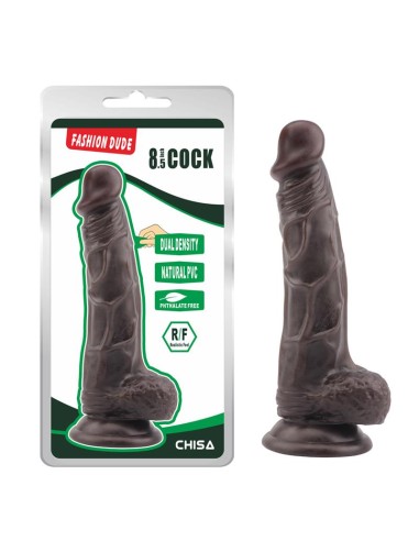 Dildo Dual Density Fashion Dude 21 x 41 cm Marron