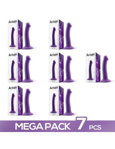 Pack de 7 Bouncy Dildo Silicona Liquida Flexible 65 165 cm