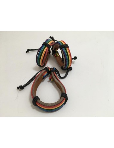 Pulsera Redonda Grande con Bandera LGBT