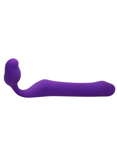 Queens L Dildo Strap On sin Tirantes Silicona Purpura Oscuro