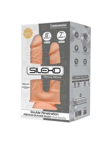 Dildo Doble Dual Density Double Penetrant Natural