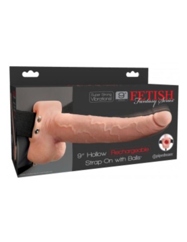 Arnes Elastico con Dildo Hueco 9 10 Funciones Vibracion USB Natural